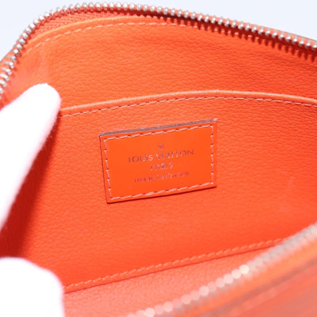 Louis Vuitton Cosmetic Epi Leather, Orange, Leather, Clutch