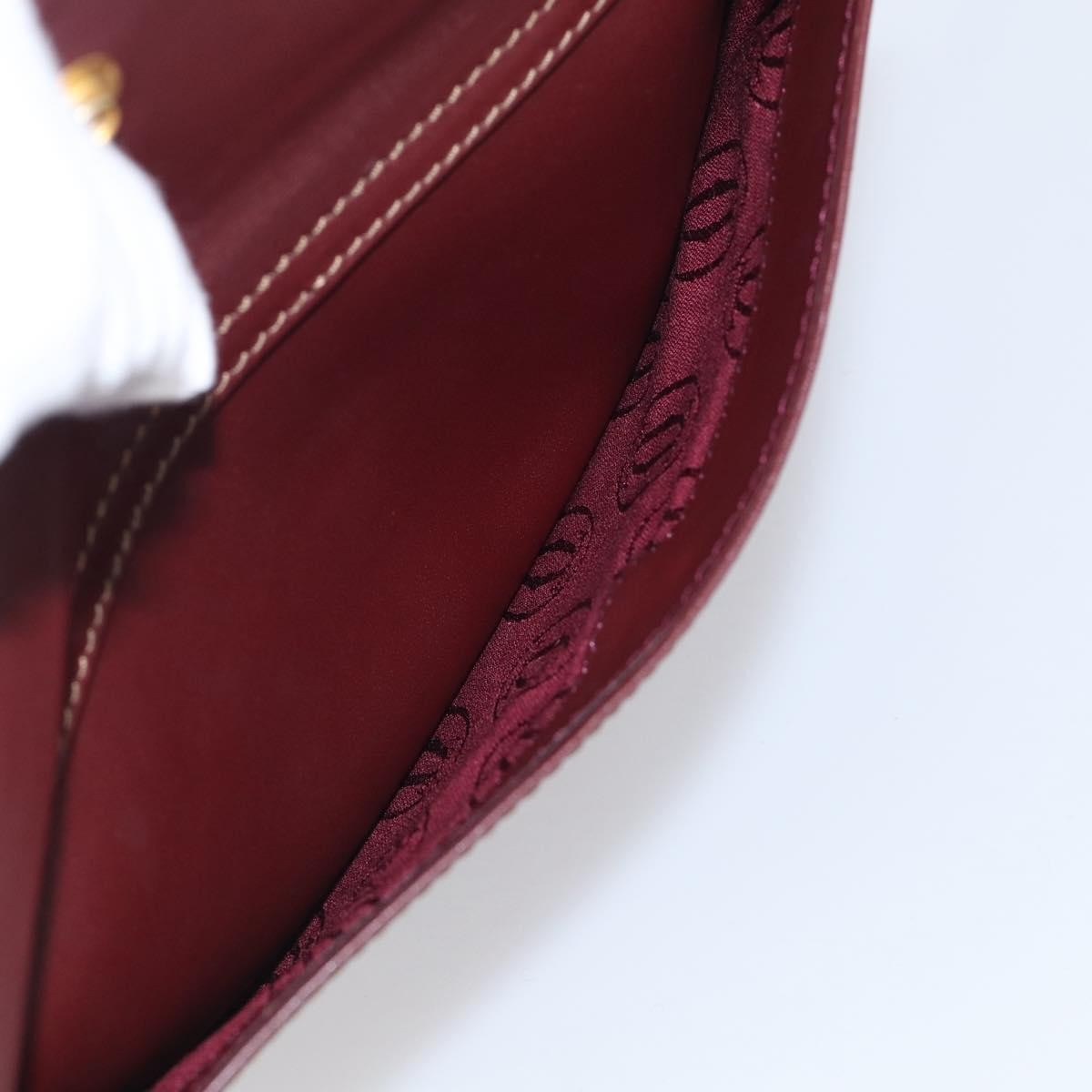 Cartier Must de Cartier Leather, Burgundy, Leather, Shoulder Bag