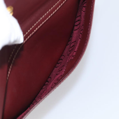 Cartier Must de Cartier Leather, Burgundy, Leather, Shoulder Bag