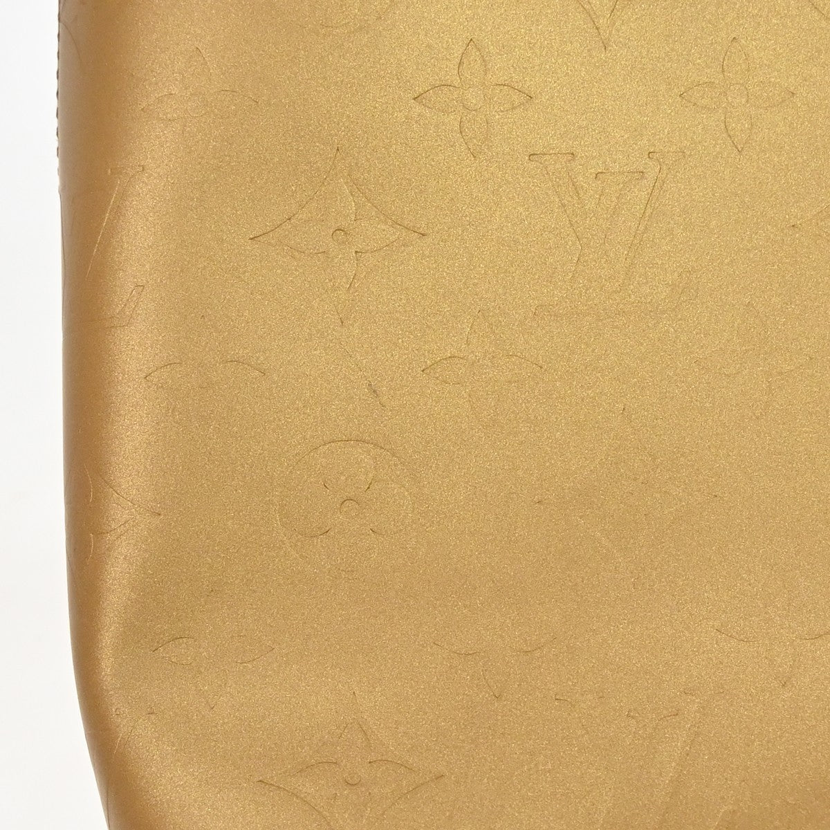 Louis Vuitton Mat Stockton Monogram Vernis, Gold, Patent Leather, Shoulder Bag