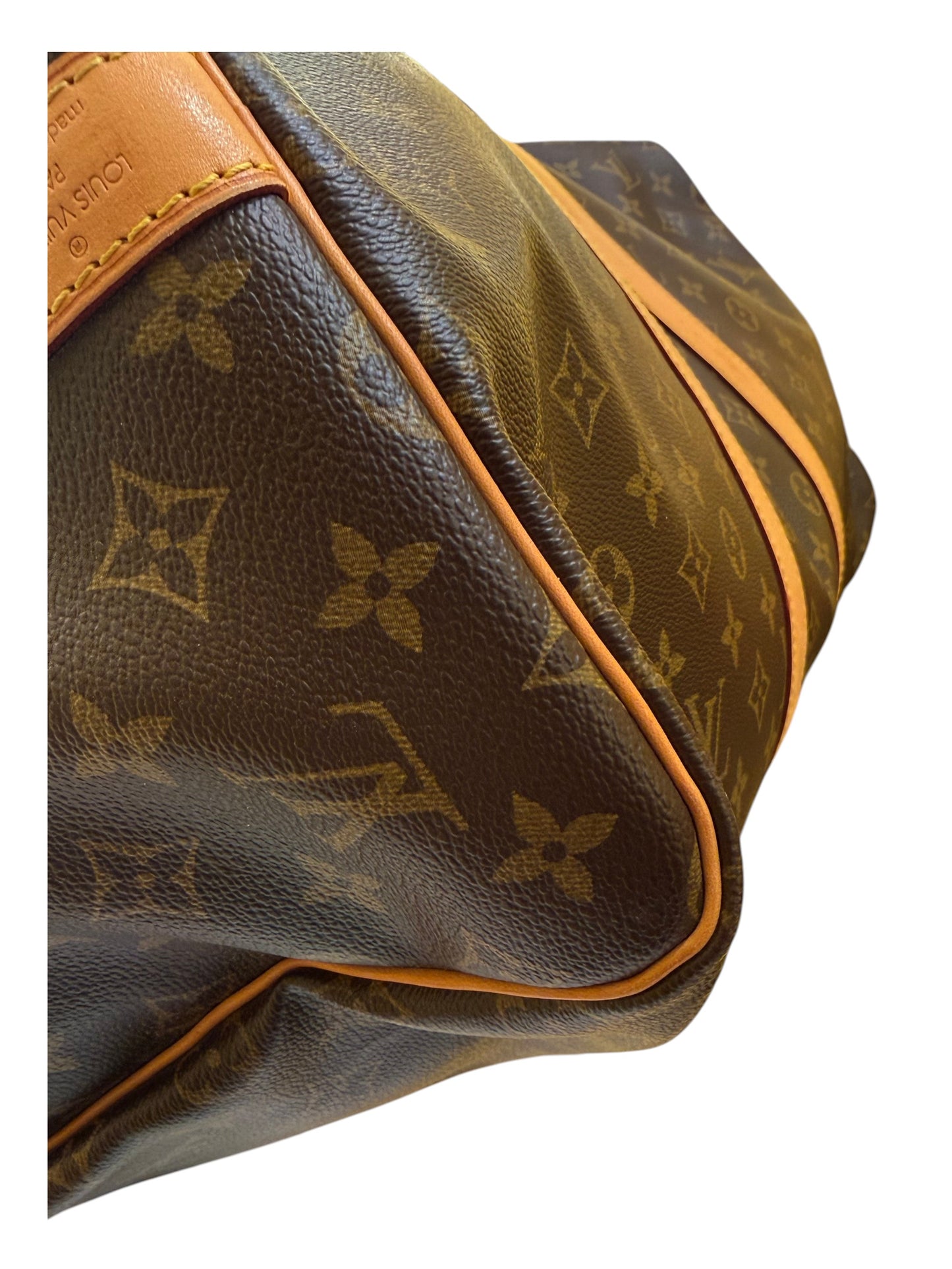 Louis Vuitton keepall bandoulière monogram, Brown, Canvas, Handbag