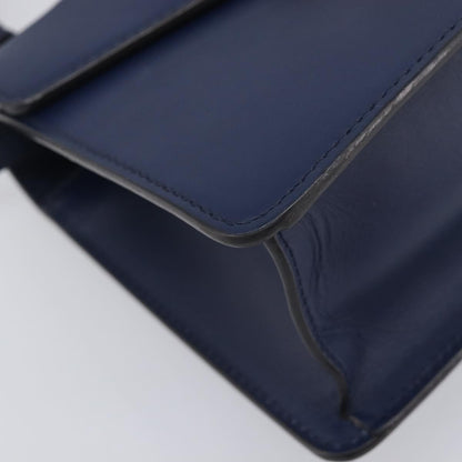 Gucci Sylvie Top Handle Leather, Navy, Leather, Handbag