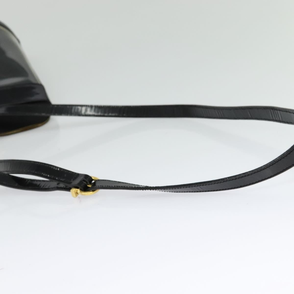 Salvatore Ferragamo Gancini Leather, Black, Leather, Shoulder Bag