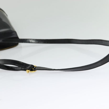 Salvatore Ferragamo Gancini Leather, Black, Leather, Shoulder Bag