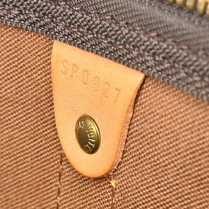 Louis Vuitton Keepall Monogram Canvas, Brown, Canvas, Travel Bag