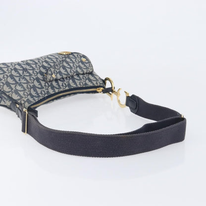 Christian Dior Saddle Messenger Oblique Canvas, Navy, Canvas, Clutch