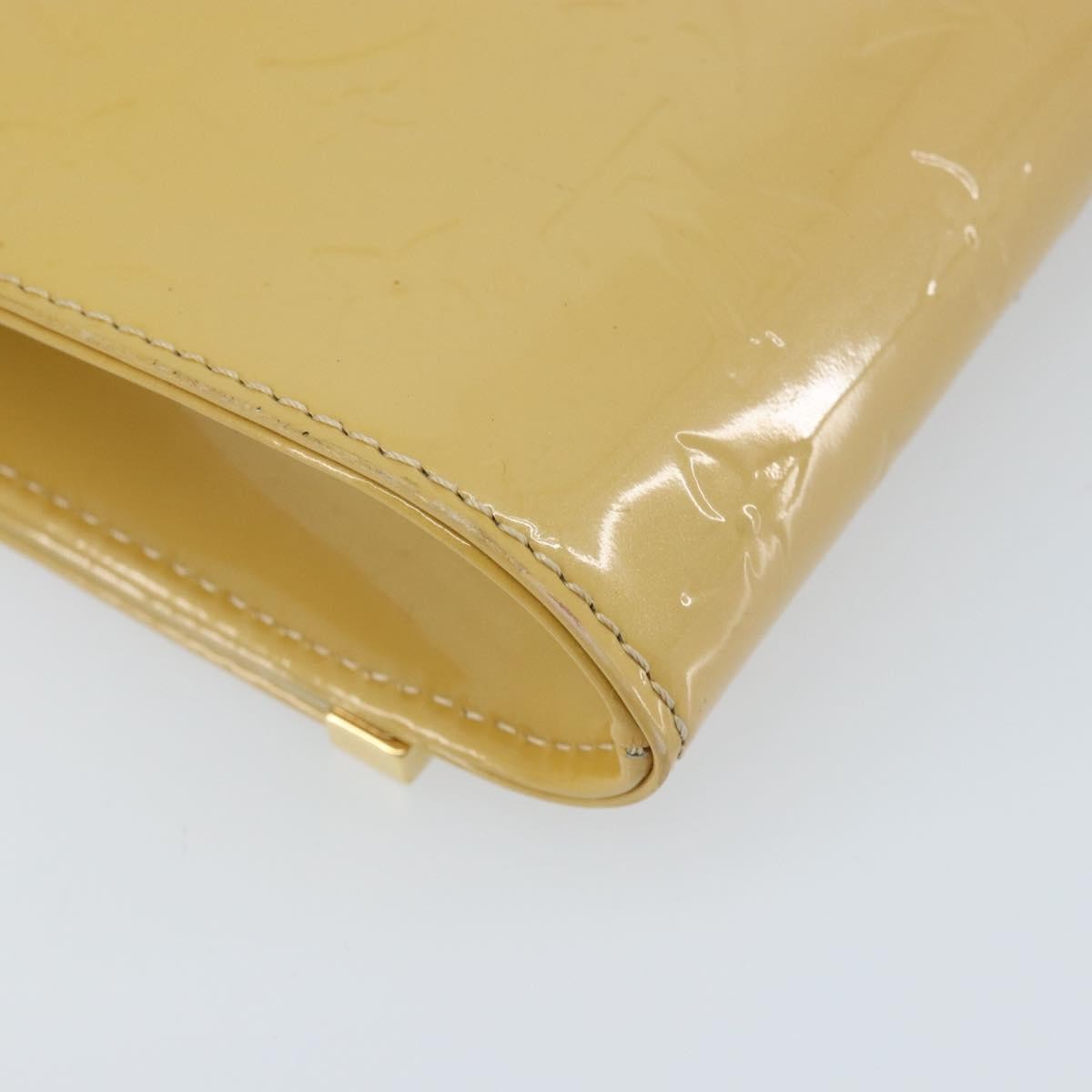 Louis Vuitton Ana Monogram Vernis, Yellow, Patent Leather, Handbag