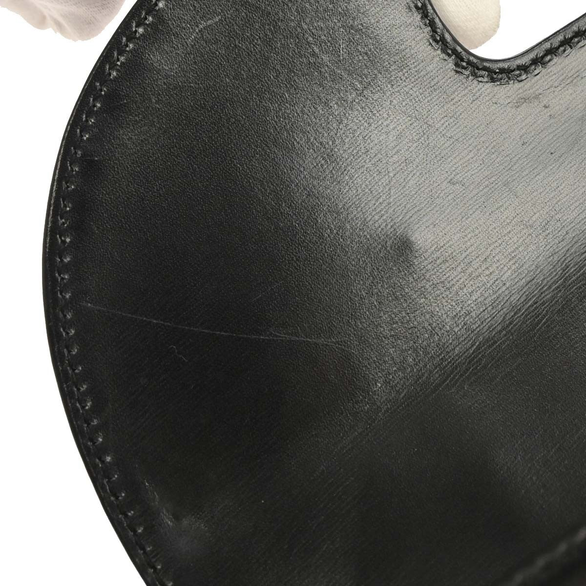 Gucci Vintage Convertible Bamboo Top Handle Leather, Black, Leather, Handbag
