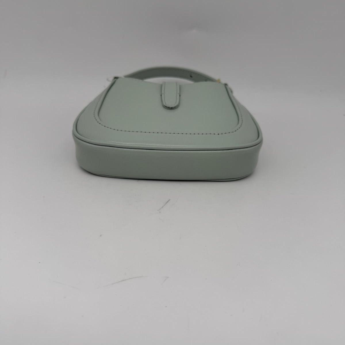 Gucci Jackie 1961 Chain Hobo Leather, Green, Leather, Shoulder Bag
