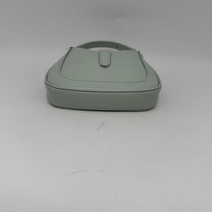 Gucci Jackie 1961 Chain Hobo Leather, Green, Leather, Shoulder Bag
