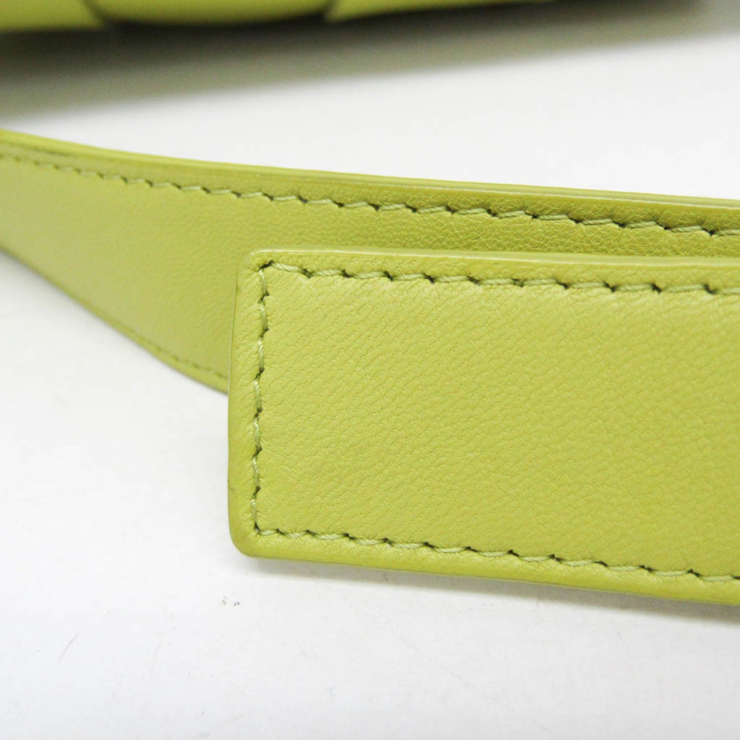 Bottega Veneta Cassette Leather, Green, Leather, Clutch
