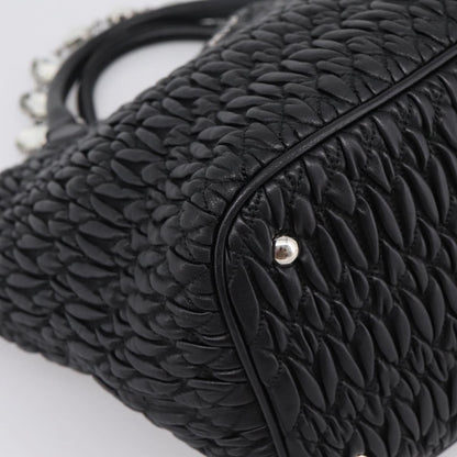 Miu Miu Shopper Tote Matelasse Leather, Black, Leather, Handbag