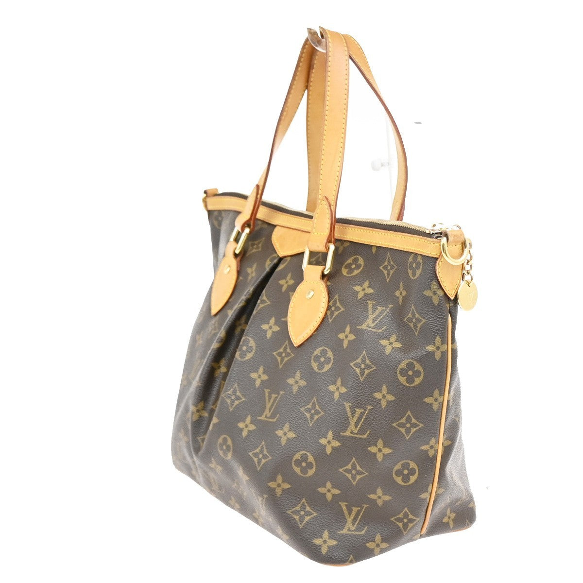 Louis Vuitton Palermo Monogram Canvas, Brown, Canvas, Handbag