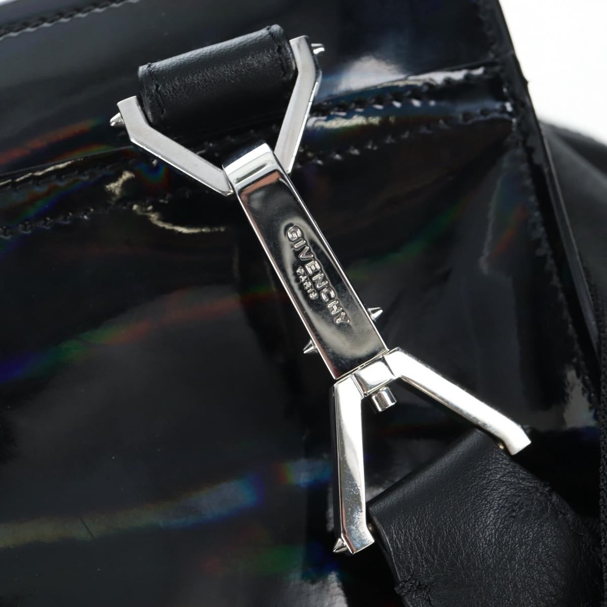 Givenchy Pandora Patent, Black, Patent Leather, Handbag