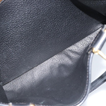 Celine Vintage Boston Macadam Coated Canvas, Black, Canvas, Handbag