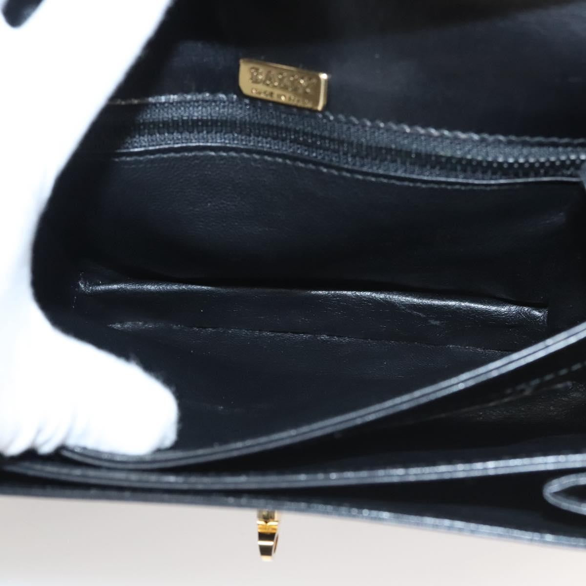 Bally Vintage Leather, Black, Leather, Shoulder Bag