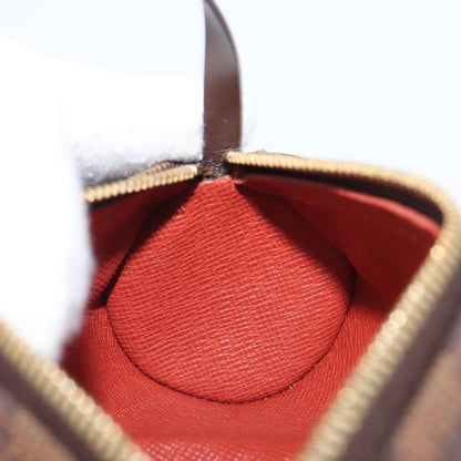 Louis Vuitton Papillon Pochette Damier Ebene, Brown, Canvas, Clutch