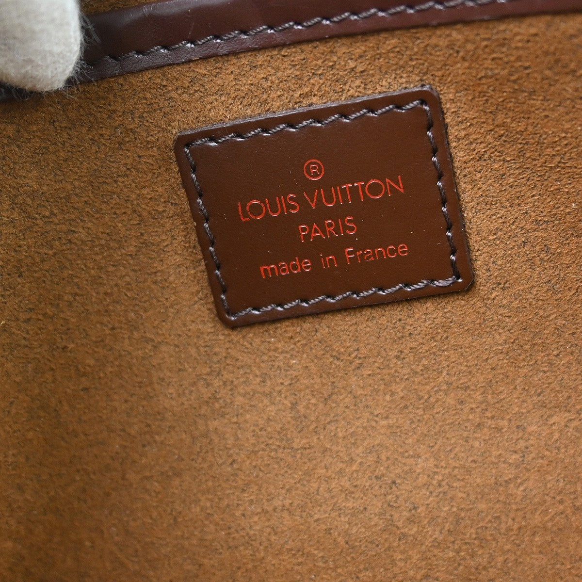Louis Vuitton Pochette Saint Louis Damier Ebene, Brown, Canvas, Clutch