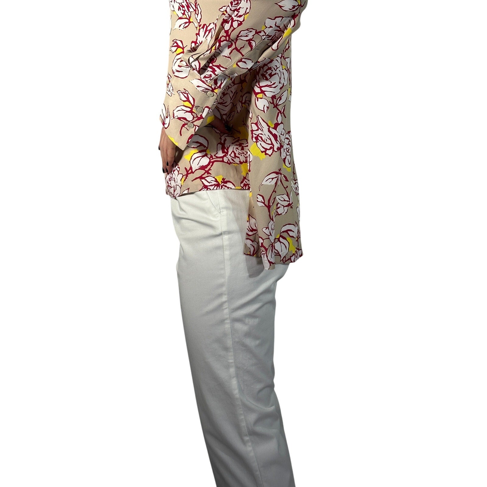 Liviana Conti Floral Silk Blouse