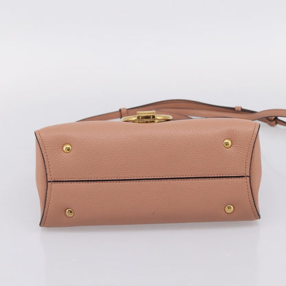 Salvatore Ferragamo Margot Satchel Leather, Pink, Leather, Handbag