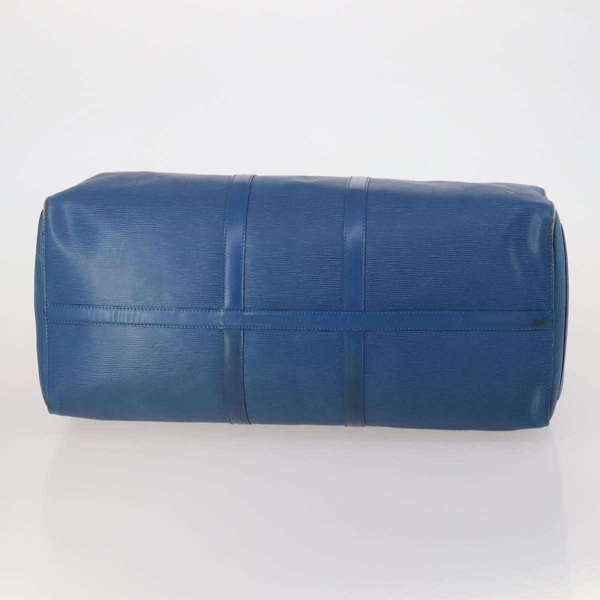 Louis Vuitton Keepall Epi Leather, Blue, Leather, Travel Bag