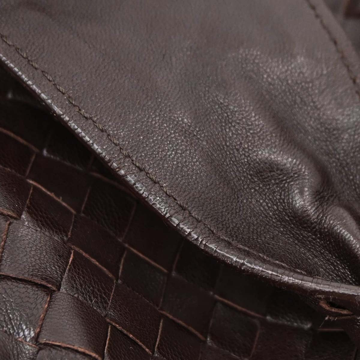 Bottega Veneta Top Flap Hobo Intrecciato Nappa, Brown, Leather, Handbag