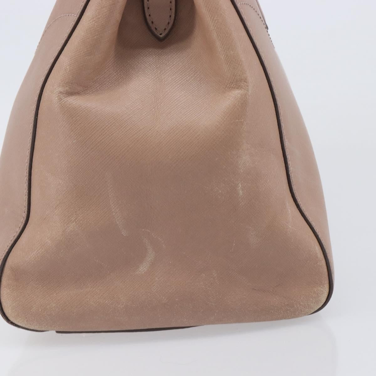 Salvatore Ferragamo Batik Leather, Beige, Leather, Tote Bag