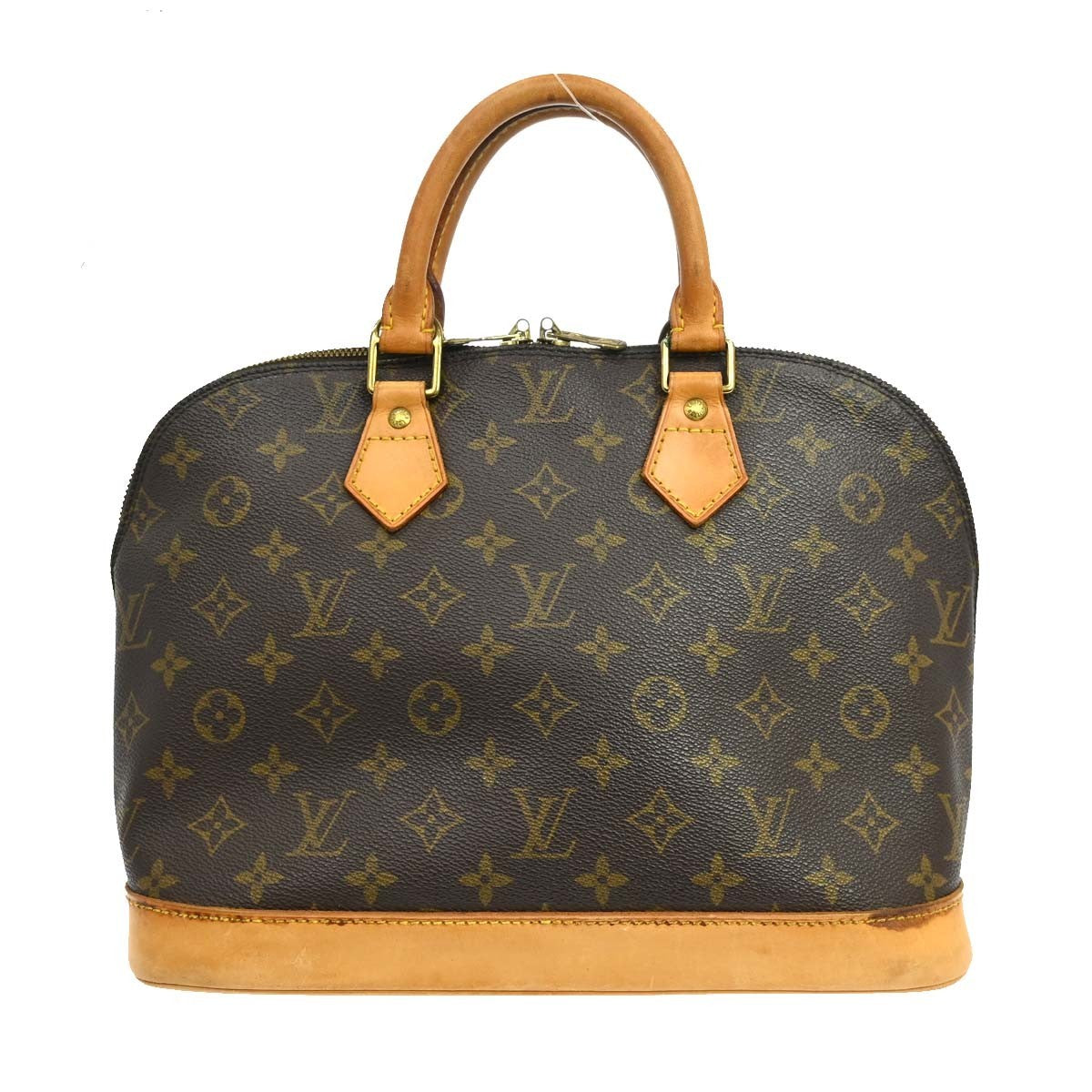 Louis Vuitton Alma Monogram Canvas, Brown, Canvas, Handbag
