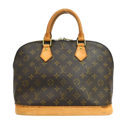 Louis Vuitton Alma Monogram Canvas, Brown, Canvas, Handbag