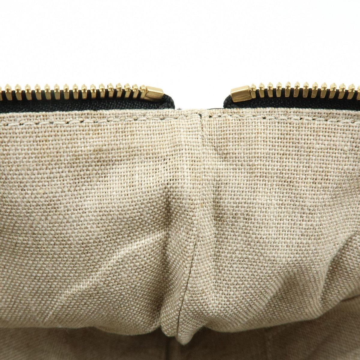 Gucci Bamboo Zip Pouch (Outlet) Leather, Black, Leather, Clutch