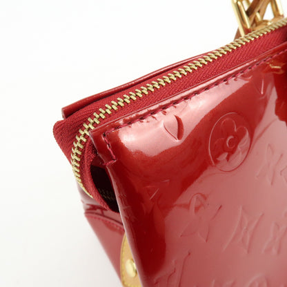 Louis Vuitton Rosewood Avenue Monogram Vernis, Red, Patent Leather, Handbag