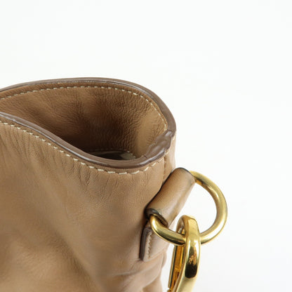 Prada Convertible Shopper Soft Calf, Brown, Leather, Tote Bag