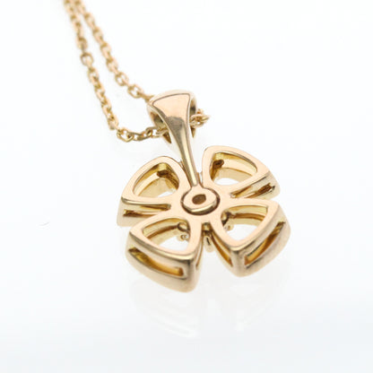 Bvlgari Fiorever Pendant 18K Rose Gold with Ruby and Diamonds, Gold, Pink Gold, Necklace