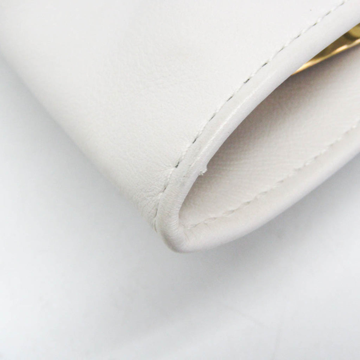 Bottega Veneta BV Twist Leather, White, Leather, Handbag