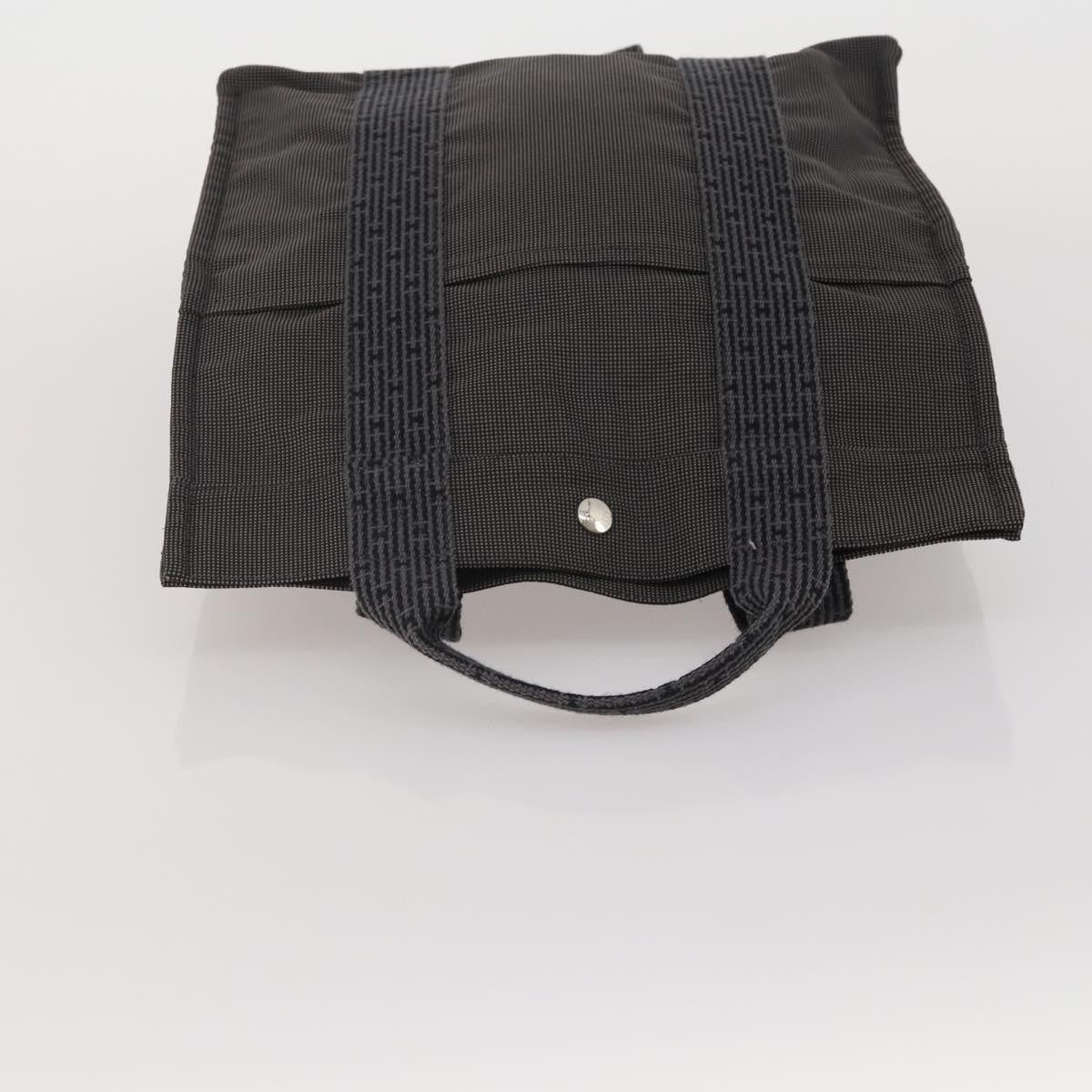 Hermes Herline Canvas, Gray, Canvas, Backpack