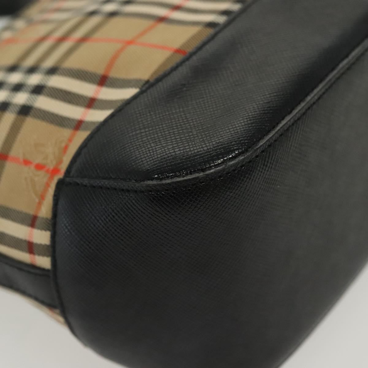 Burberry Nova Check Pattern, Beige, Canvas, Handbag