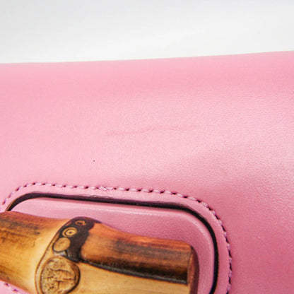 Gucci Bamboo Top Handle Backpack Leather, Pink, Leather, Backpack