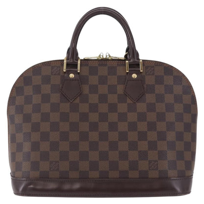 Louis Vuitton Alma Damier, Brown, Canvas, Handbag
