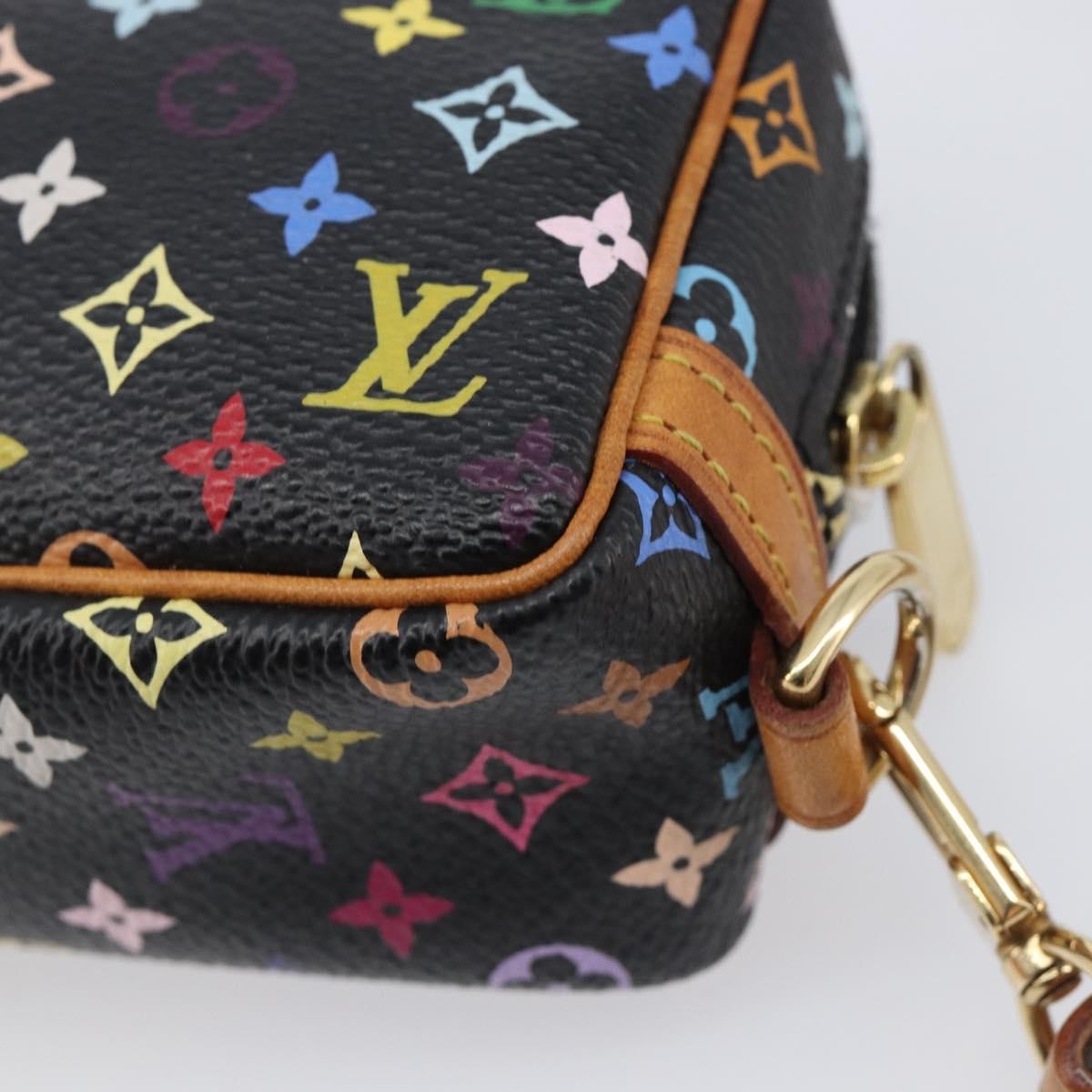 Louis Vuitton Wapity Trousse Monogram Multicolor, Black, Canvas, Clutch