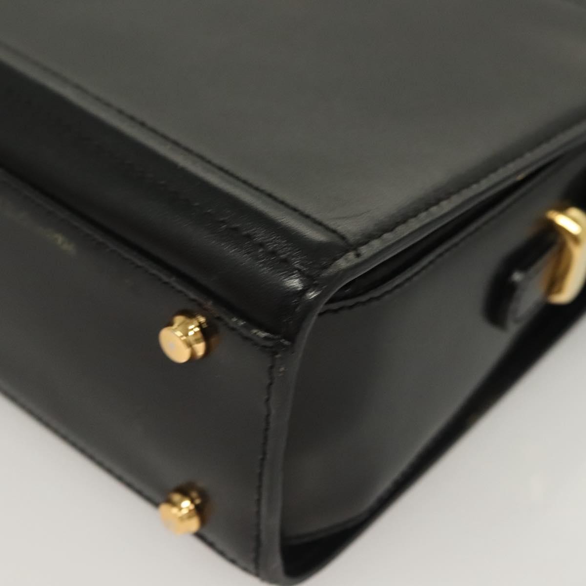 Bally Vintage Leather, Black, Leather, Shoulder Bag