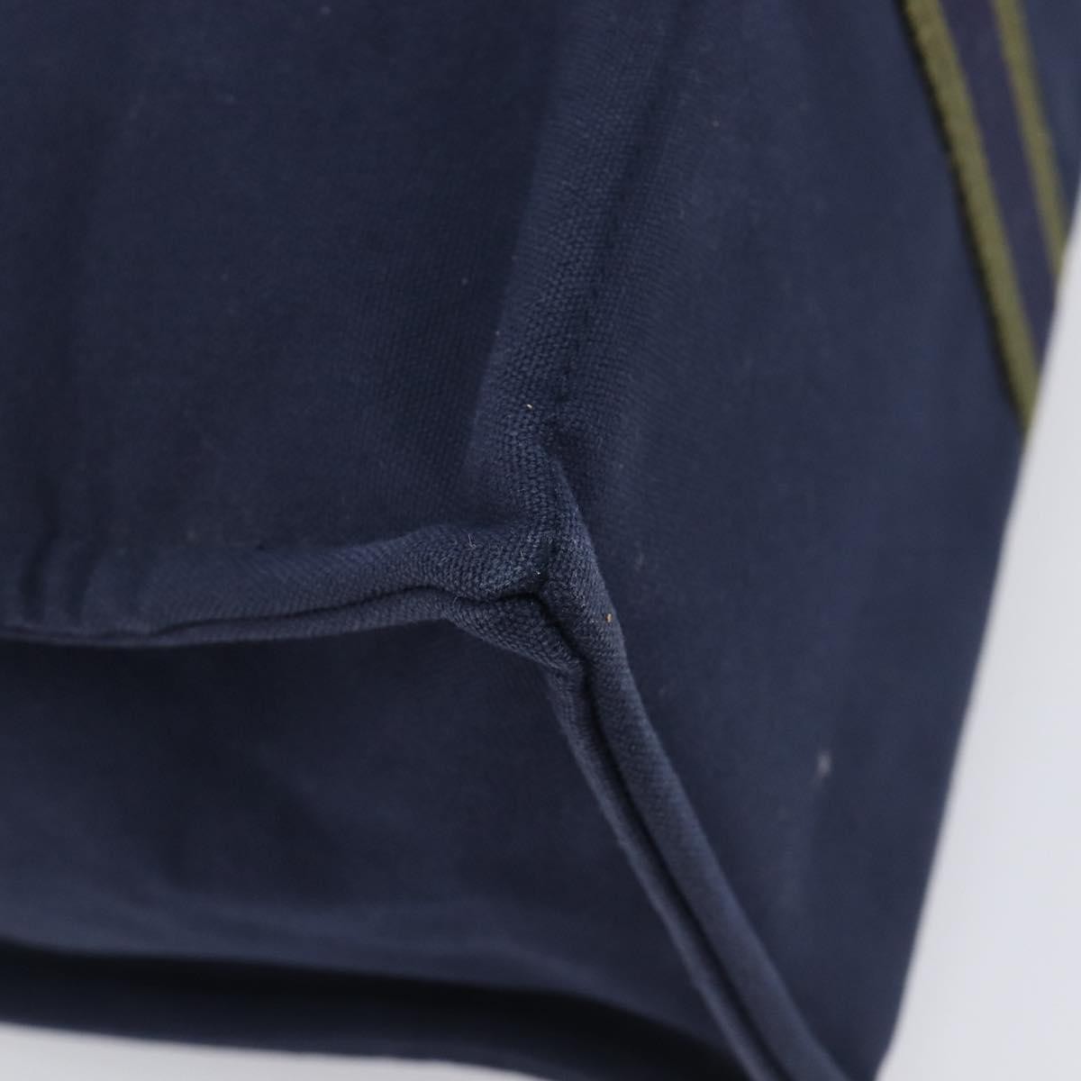 Hermes Fourre Tout Toile, Navy, Canvas, Tote Bag