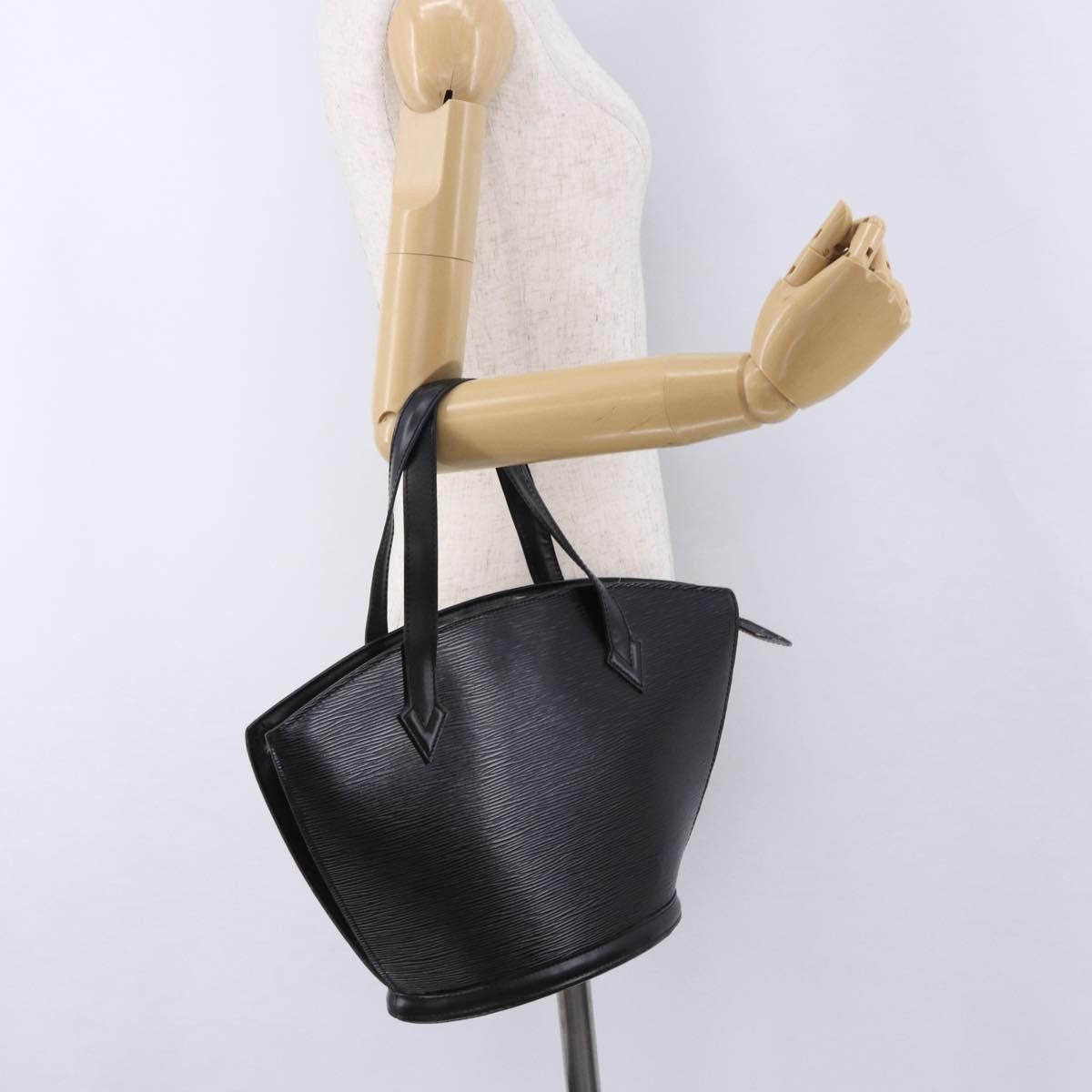 Louis Vuitton Saint Jacques Leather, Black, Leather, Shoulder Bag