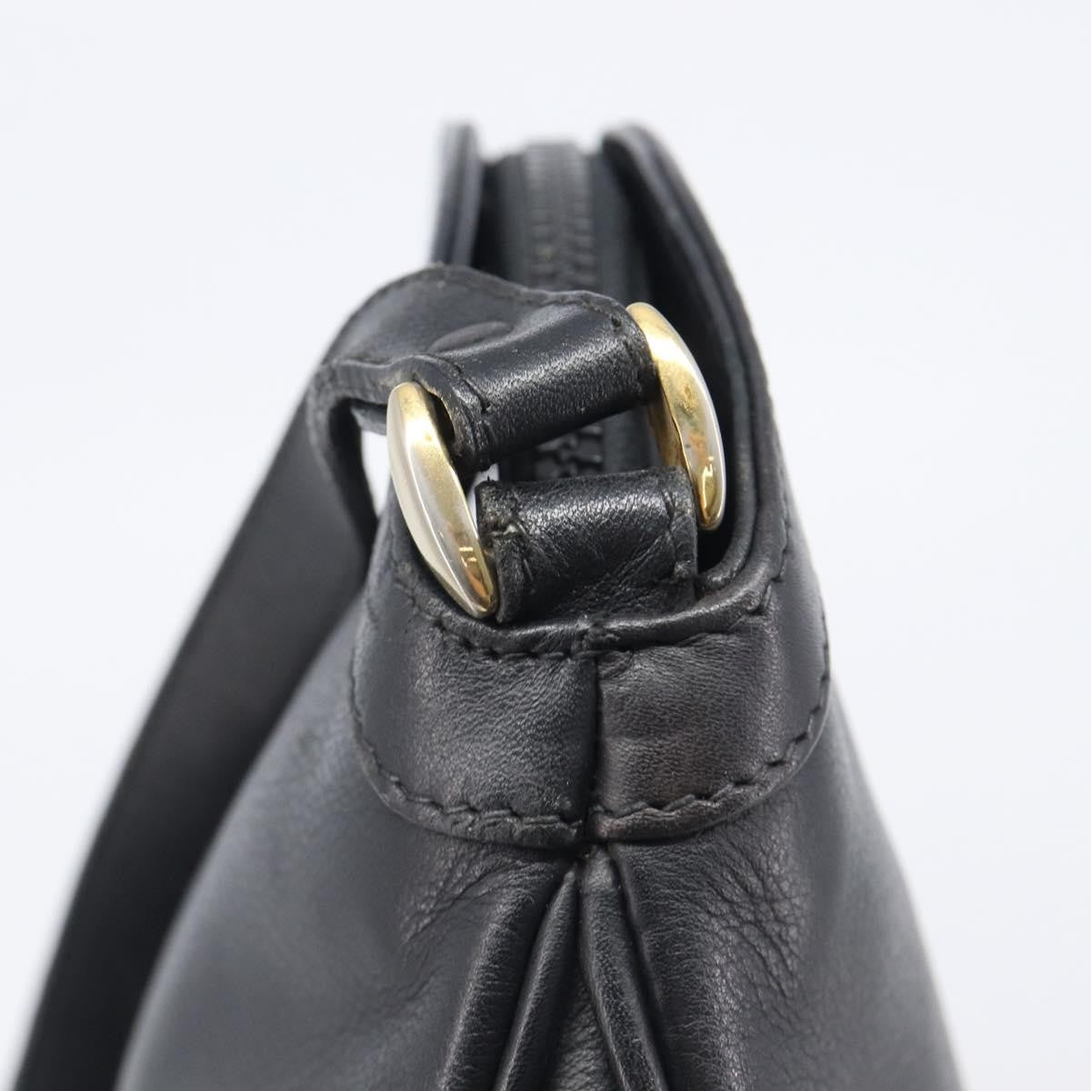 Gucci Shoulder Leather, Black, Leather, Shoulder Bag