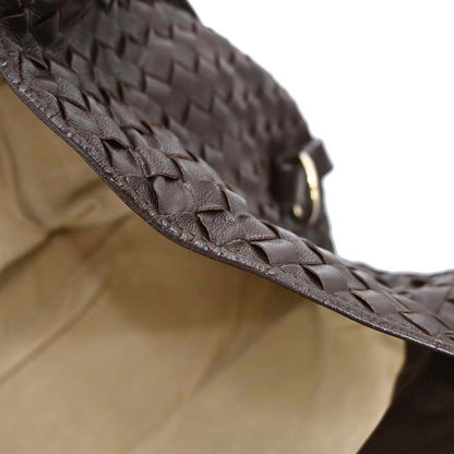Bottega Veneta Top Flap Hobo Intrecciato Nappa, Brown, Leather, Handbag