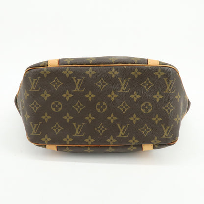 Louis Vuitton Shopping Sac Monogram Canvas, Brown, Canvas, Handbag