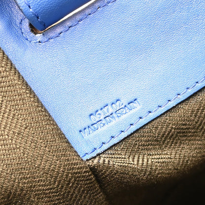 Loewe Hammock Leather, Blue, Leather, Handbag