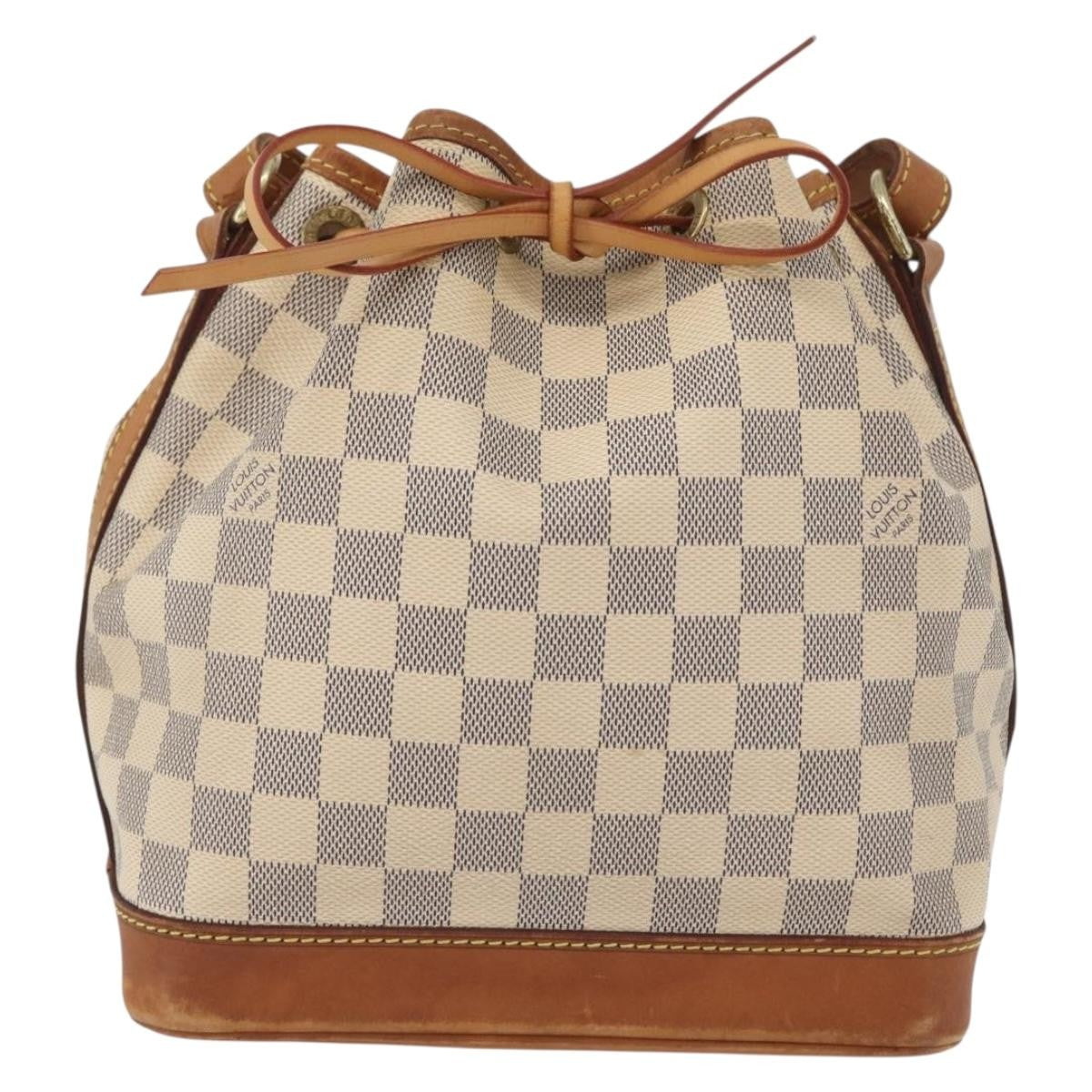 Louis Vuitton Noe Damier Ebene, Beige, Canvas, Shoulder Bag