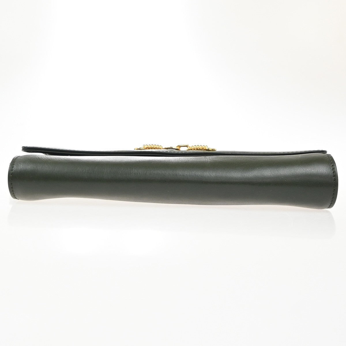 Celine Vintage Leather, Green, Leather, Shoulder Bag
