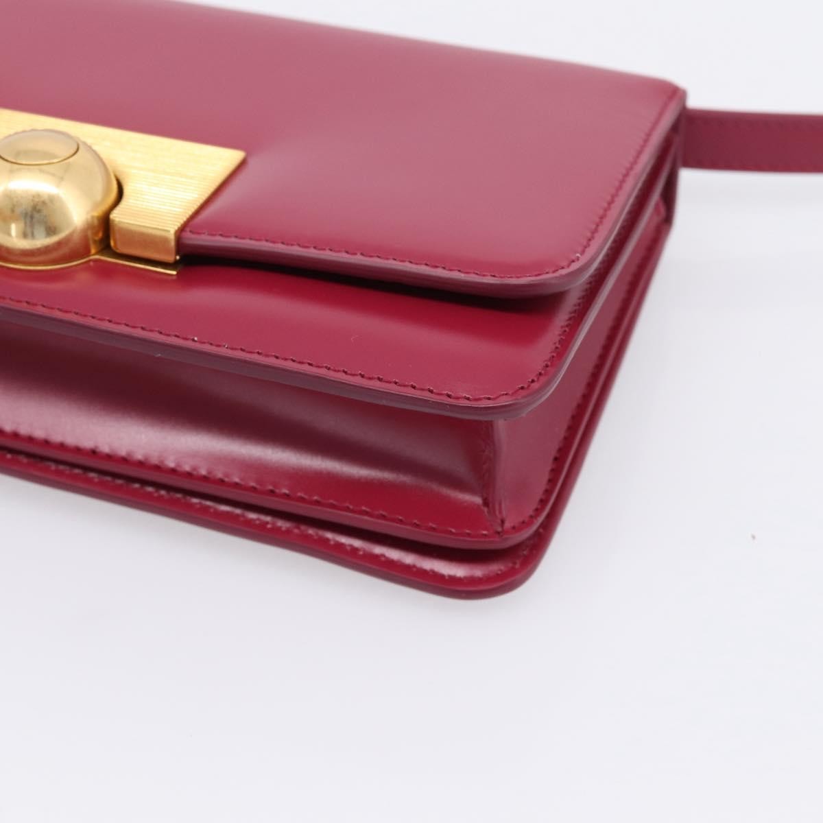 Bottega Veneta BV Classic Smooth Calfskin, Burgundy, Leather, Shoulder Bag