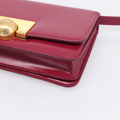 Bottega Veneta BV Classic Smooth Calfskin, Burgundy, Leather, Shoulder Bag